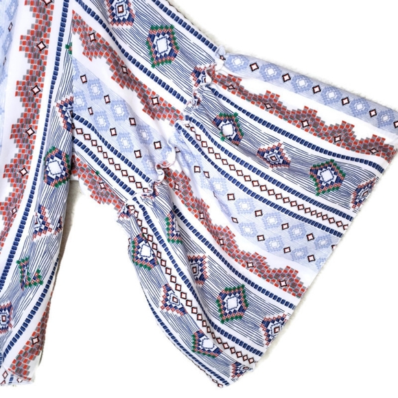 Lavender Field | Boho Bell Sleeve Blouse s… - Picture 3 of 5